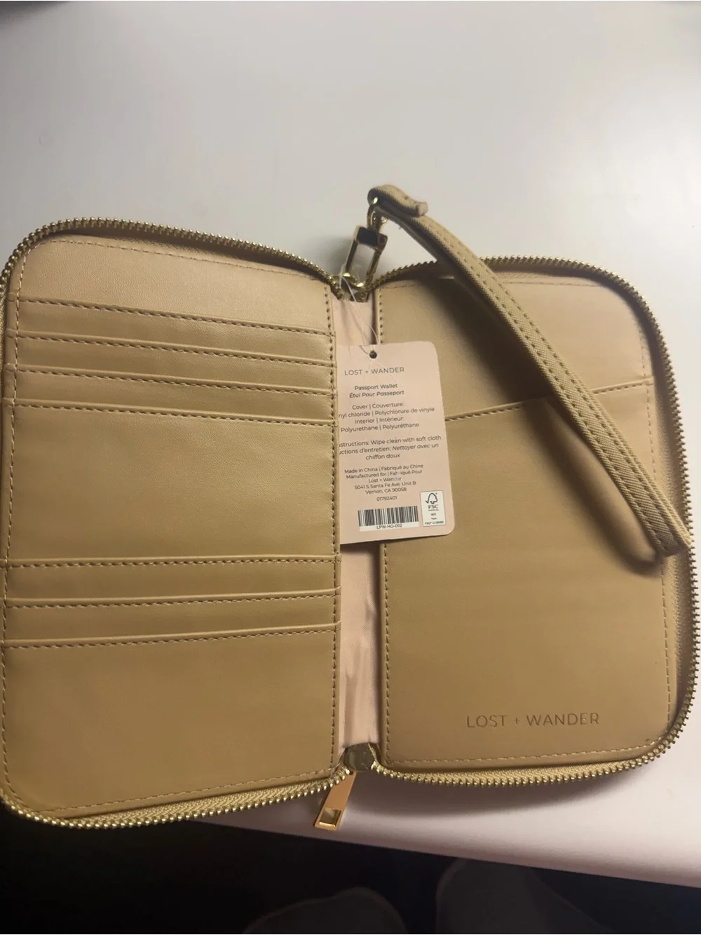 Brand New ~ Lost + Wander Worryfree Passport Wallet / Wristlet